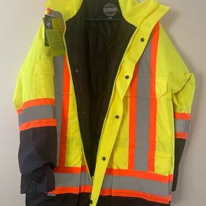 Work Jacket, Forcefield,Class 2,CSA Z 96-09, Size: M, yellow/orange/ reflector’s